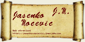 Jasenko Močević vizit kartica